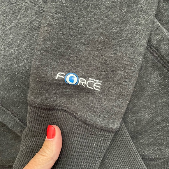 Carhartt Force Women's Zipper Fleece Gray Hoodie Slightly Fitted Size XS - Picture 3 of 10